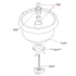 6.5 Quart Mixing Bowl for Bosch Universal Plus Mixer w/o Lids