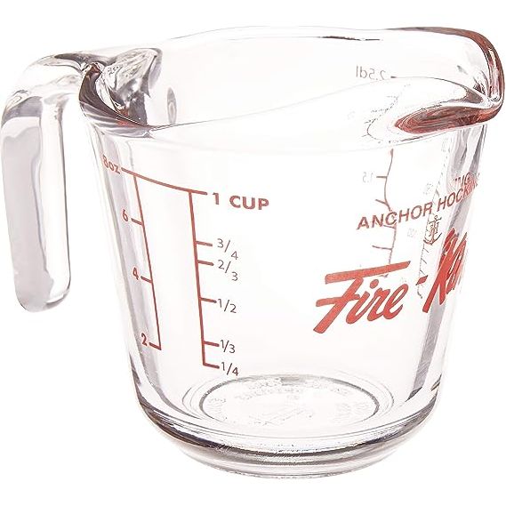 Anchor Hocking | Fire-King Glass Measuring Cup | 250ml / 1 Cup