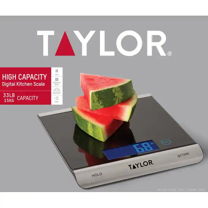 Taylor | High Capacity Kitchen Scale | Up to 33lb
