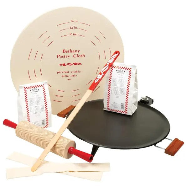 Bethany Housewares Lefse Starter Kit with Non-Stick Grill 770