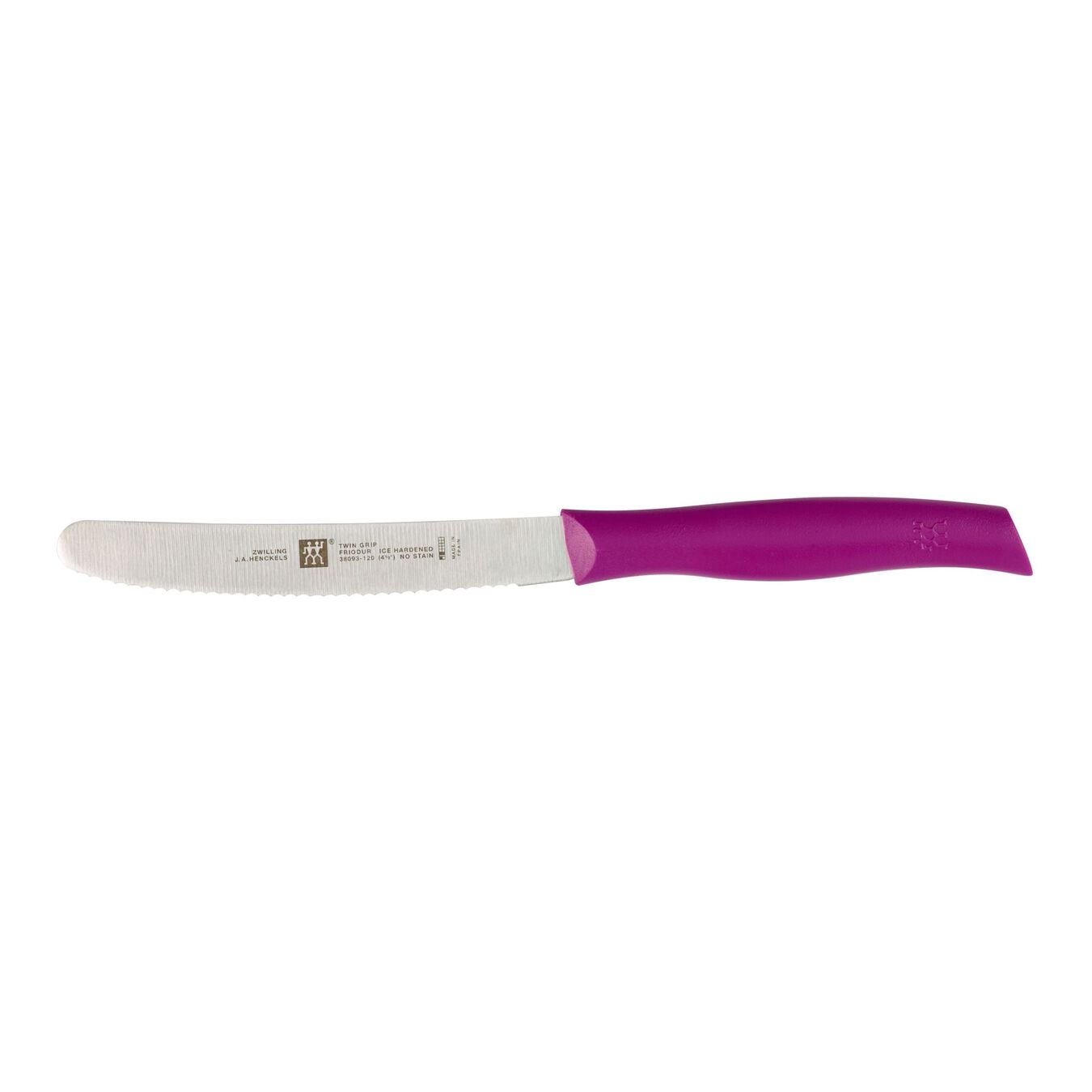 Zwilling Twin Grip Tomato / Bagel Knife with Scalloped Edge 4.5 inch - Pink