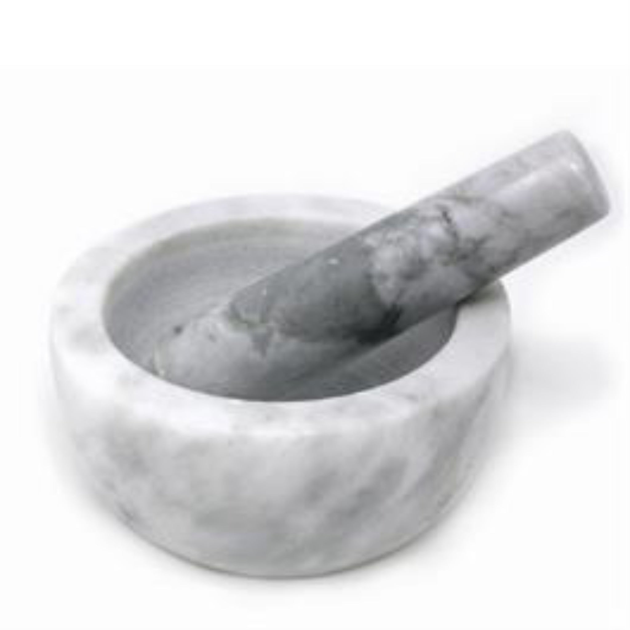Natural Living Marble Mortar & Pestle - 9810832WH