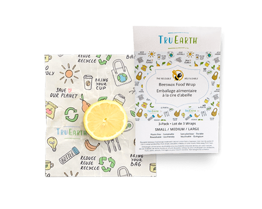 Tru Earth Bees Wax Food Wraps  - Large 2 pack