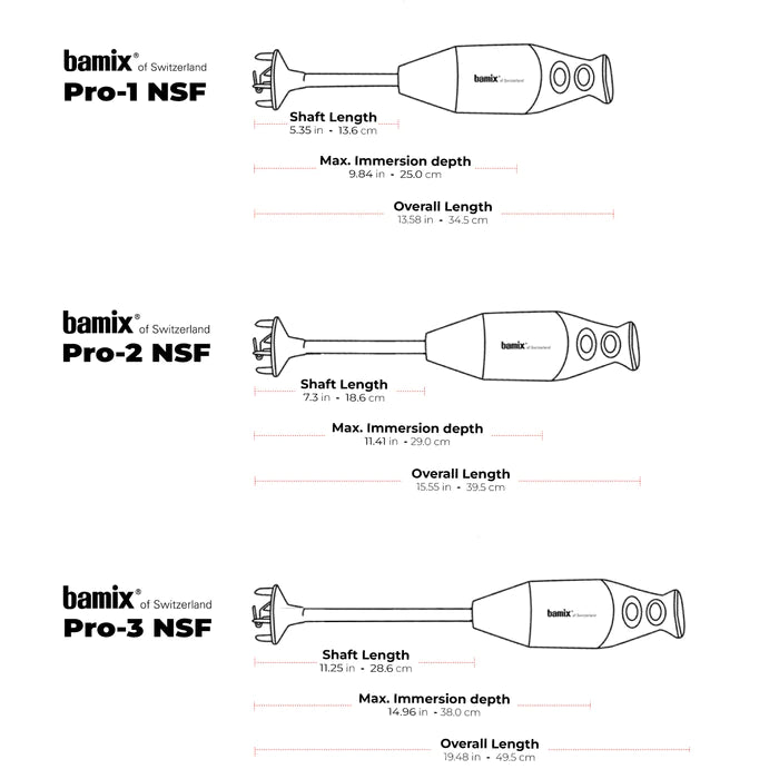 Bamix Pro-1 NSF Professional Immersion Blender Canada -Best Price NSF Mono