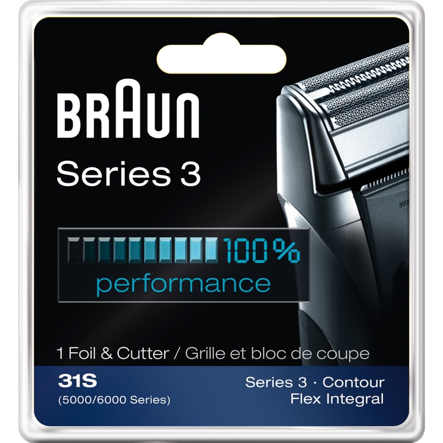 Braun Series 3 Foil & Cutter 31S (5000/6000 Series) Contour, Flex Integral
