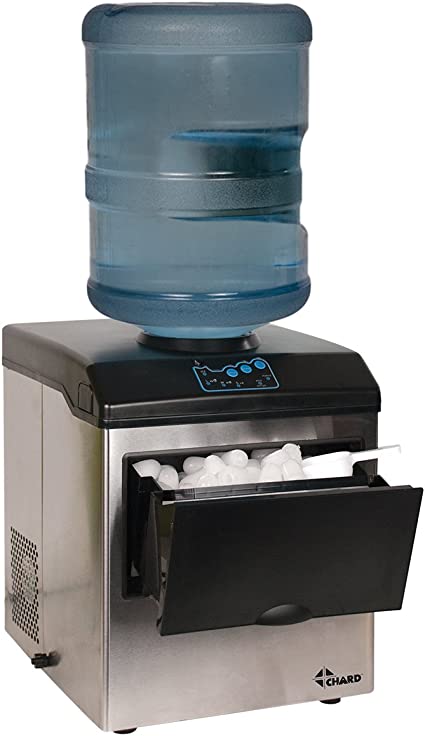 Chard® Ice Maker - Large with Water Dispenser 40lbs  IM-15ss 3 left in stock