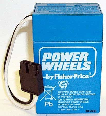 Power Wheels 6 volt Battery (Blue) 00801-1457 Canada - in stock OEM