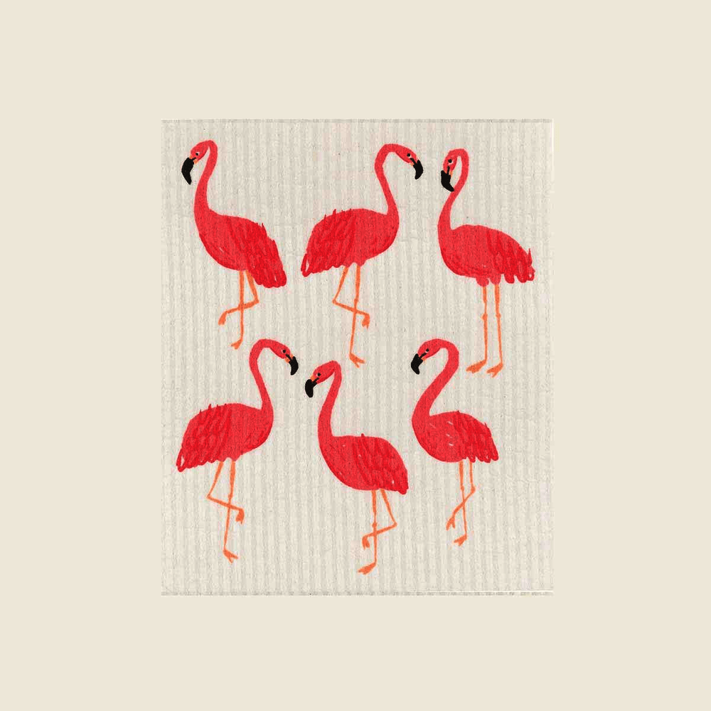 Now Designs | Ecologie Swedish Sponge Cloths | Flamingos | 2000032
